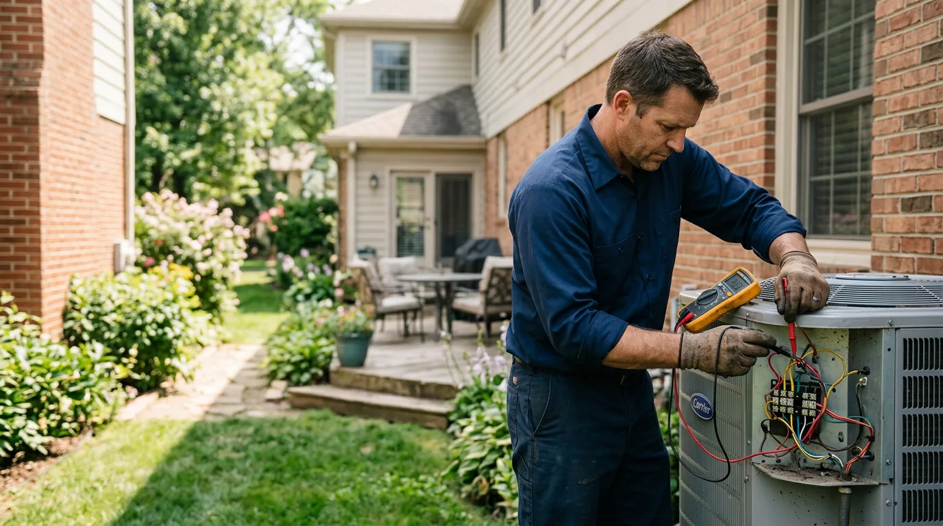 HVAC technician working near Bynum, TX